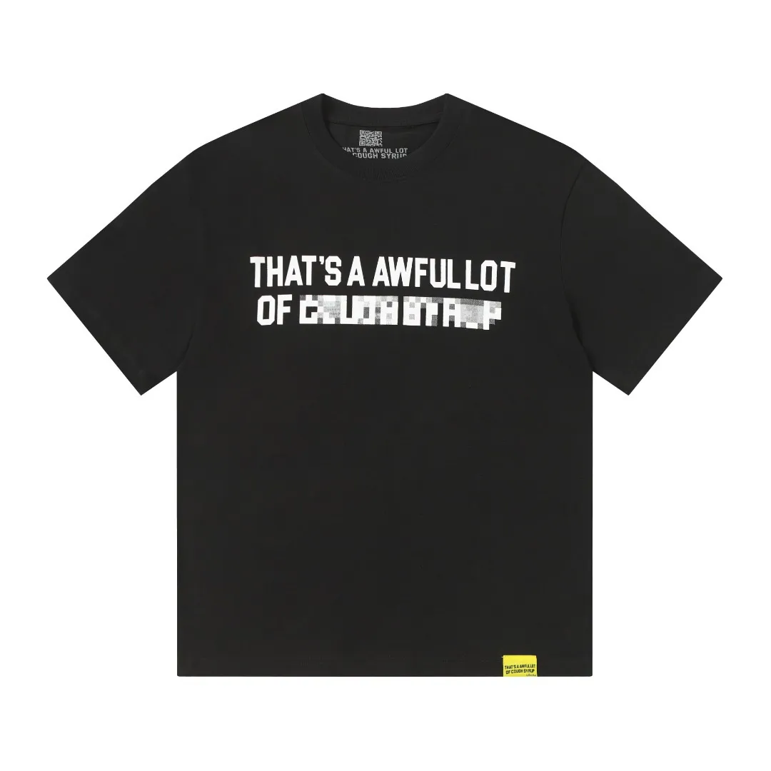 2243# Black/ ｜ THAT'S A AWFUL LOT OF COUGH SYRUP In Stock T （fabric):32 Sizes（size）：S-M L X L （colour）： Black）